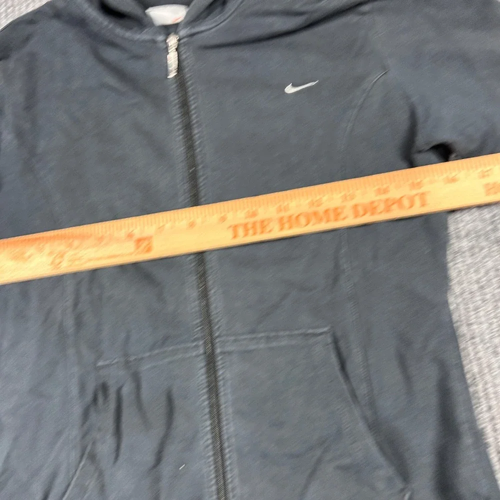 Vintage Nike Jacket Womens S Full Zip Hoodie Y2K Black Activewear Athletic